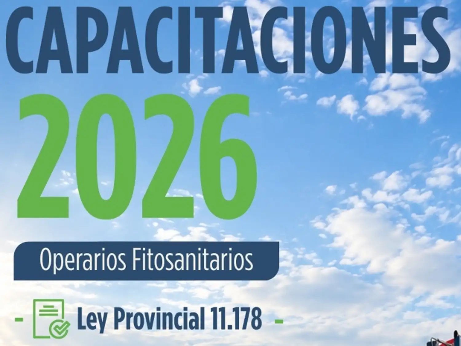 El Gobierno provincial lanza en Larroque un ciclo de capacitaciones para operarios que aplican fitosanitarios