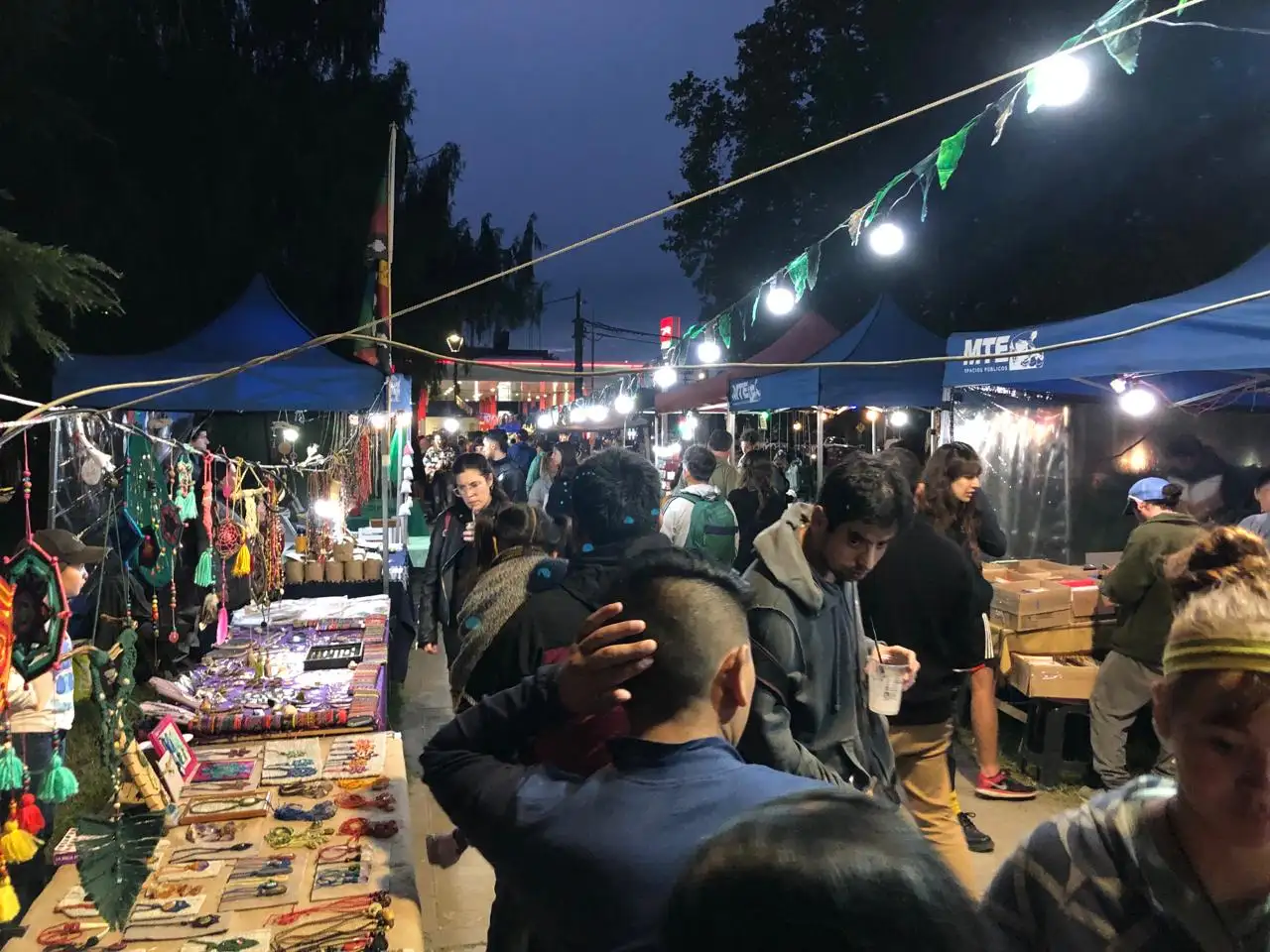 Puesteros de la Feria de Economía Popular piden autorización para trabajar en Plaza San Martín.