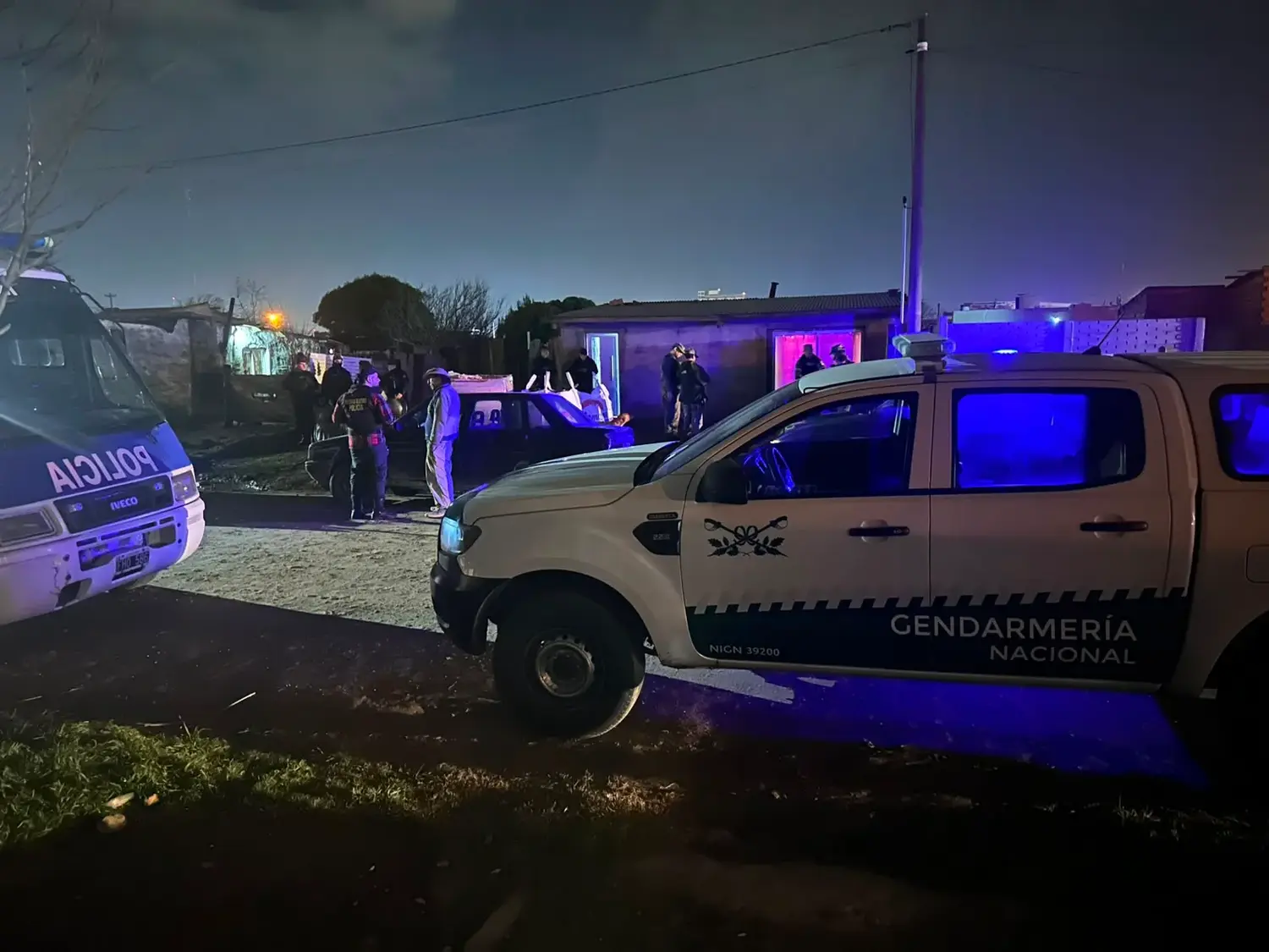 El allanamiento fue en la noche del jueves