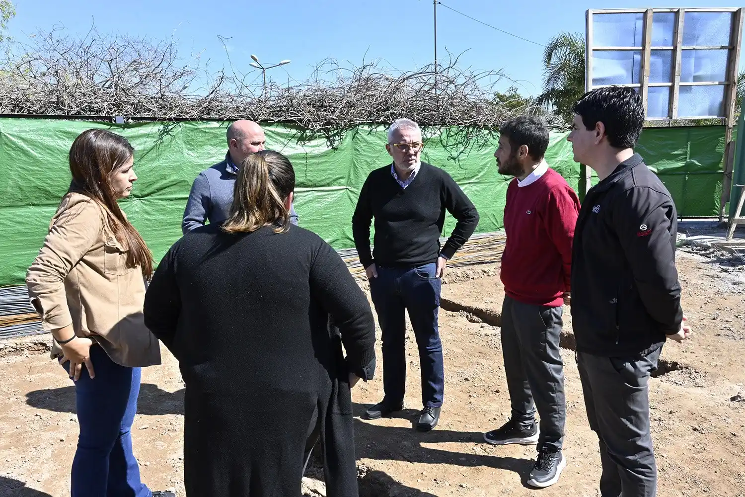 Zamora monitoreó los trabajos de ampliación de una escuela secundaria