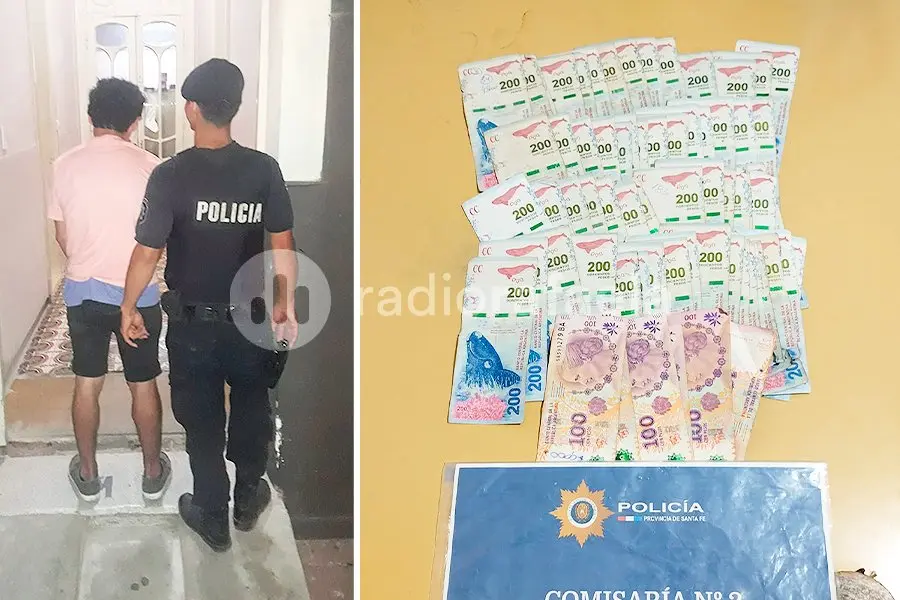 Entró a una oficina, consultó algo y en el descuido se llevo un fajo de plata: pero lo vieron y detuvieron