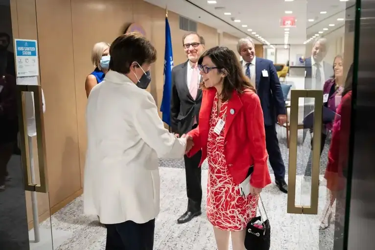 La directora del FMI valoró el "esfuerzo" de Silvina Batakis
