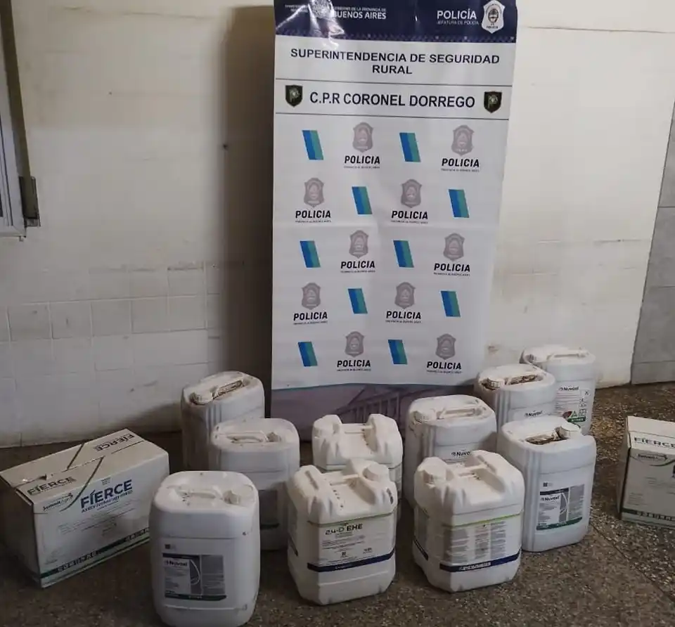 Dorrego: aprehendieron a un hombre por el hurto de herbicidas