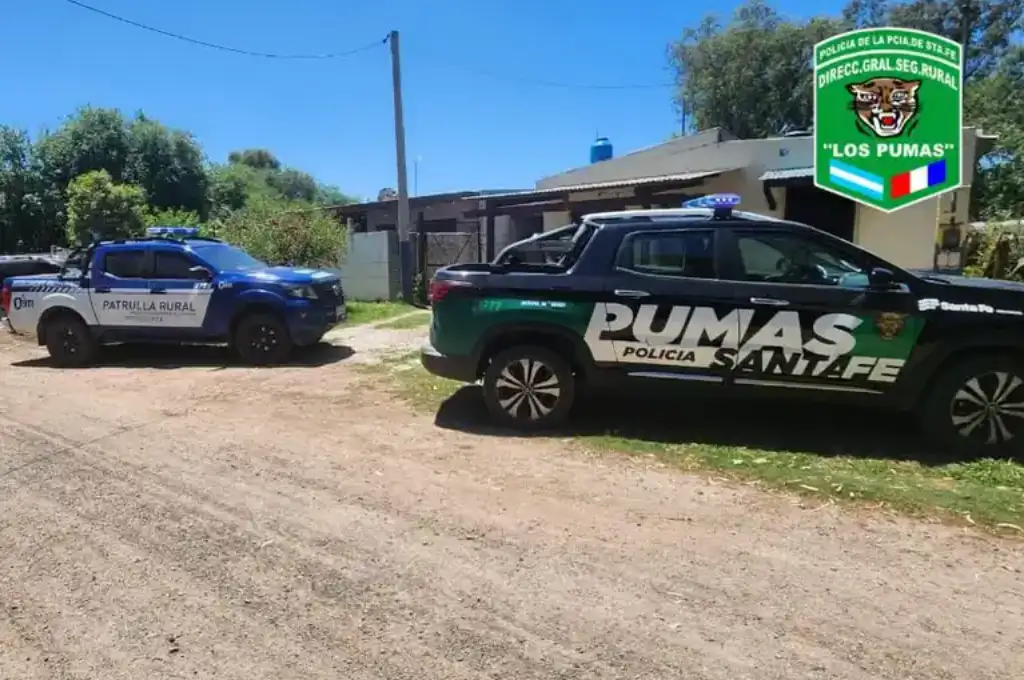 El allanamiento llevado adelante en Venado Tuerto. (Foto: Gentilezas)