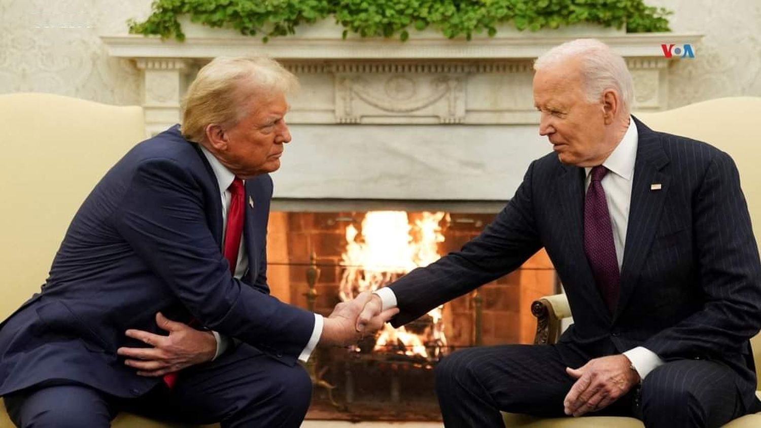 En un paso de la transición, el presidente Biden recibió a Trump en la Casa Blanca