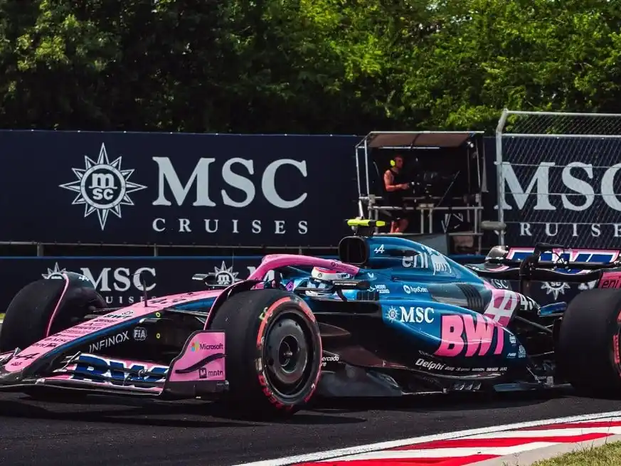 Colapinto enfrenta la última carrera antes del receso de verano con el objetivo de continuar su buena racha del fin de semana. Crédito: Alpine F1