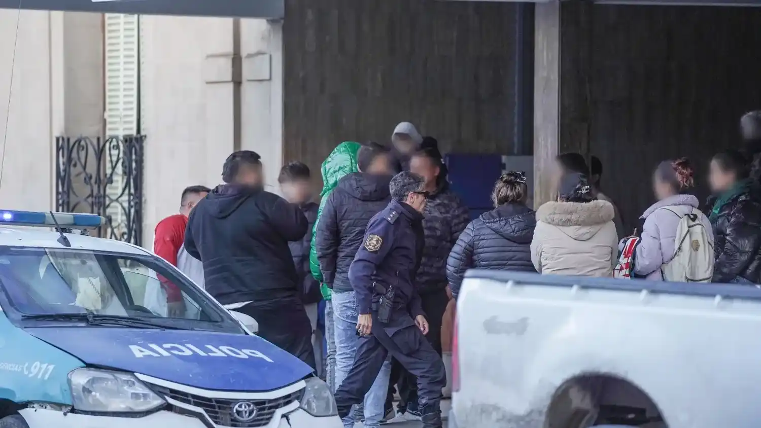 Daños en la clínica privada e intervención de la Policía