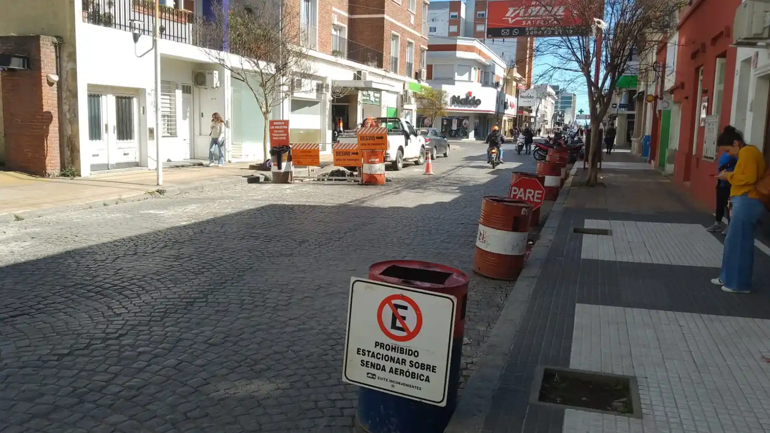 Infraestructura vial: el Municipio mejora el adoquinado de la zona centro