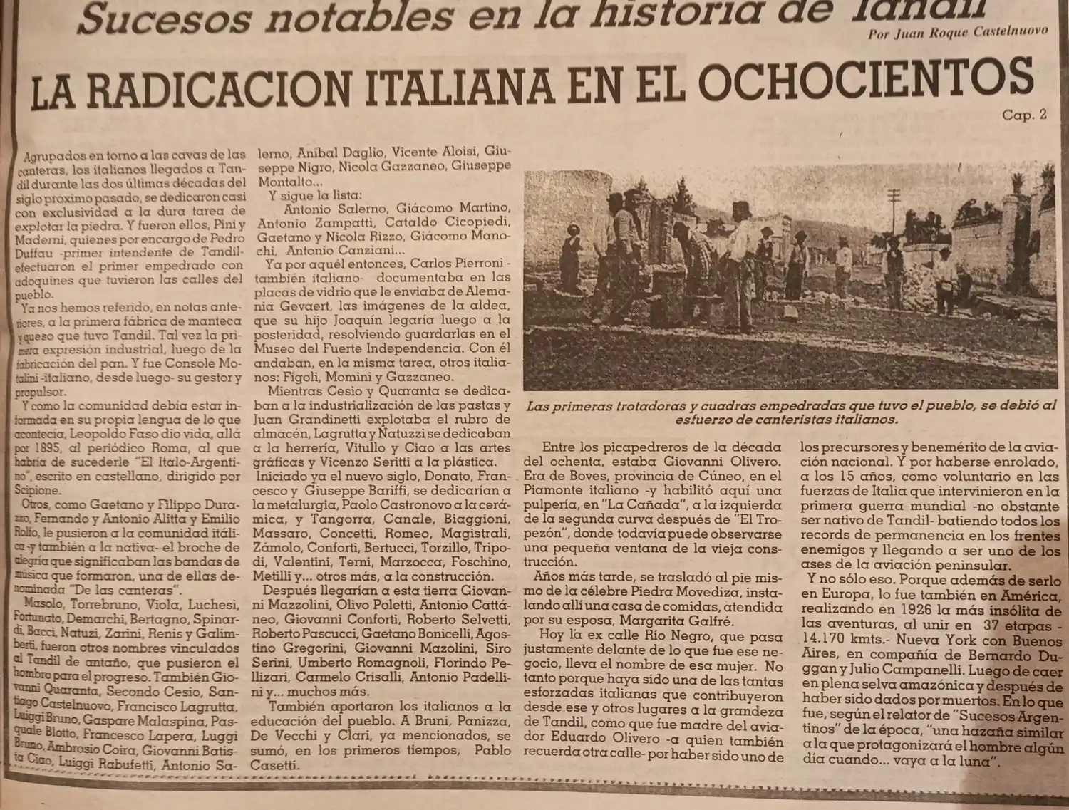 La radicación italiana en el 1800 - Cap. 2