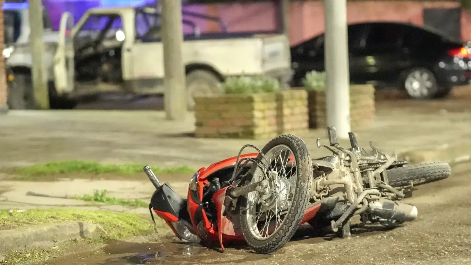 La moto. Que guiaba la infortunada víctima de tan sólo 19 años