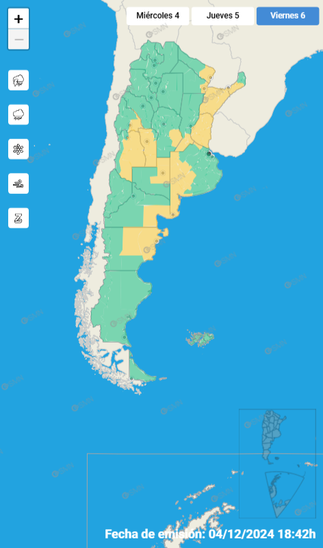 mapa smn