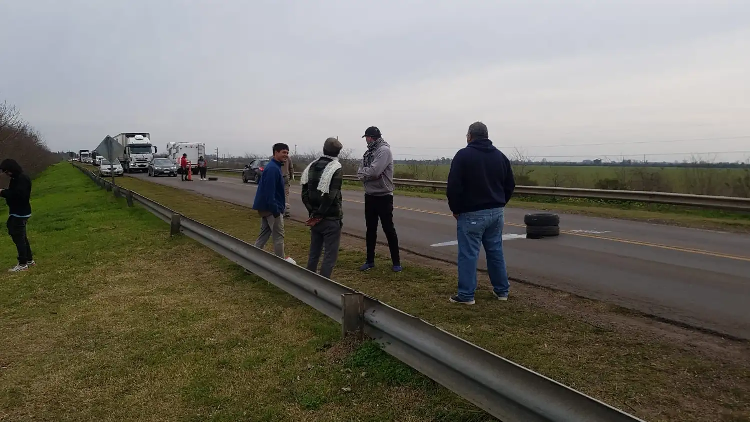 Cortaron la ruta solicitando un tomógrafo para el hospital