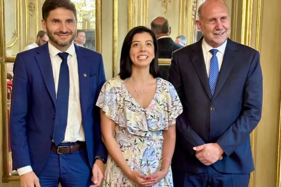 Pullaro y Perotti juntos en la firma de un acuerdo con Francia para obtener fondos para la biodiversidad