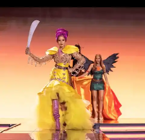 Ismelys Velásquez destacó en el traje de Juana La avanzadora. Foto Instagram