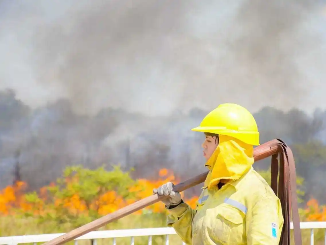 Incendio de pastizal de gran 
magnitud consumió 70 hectáreas