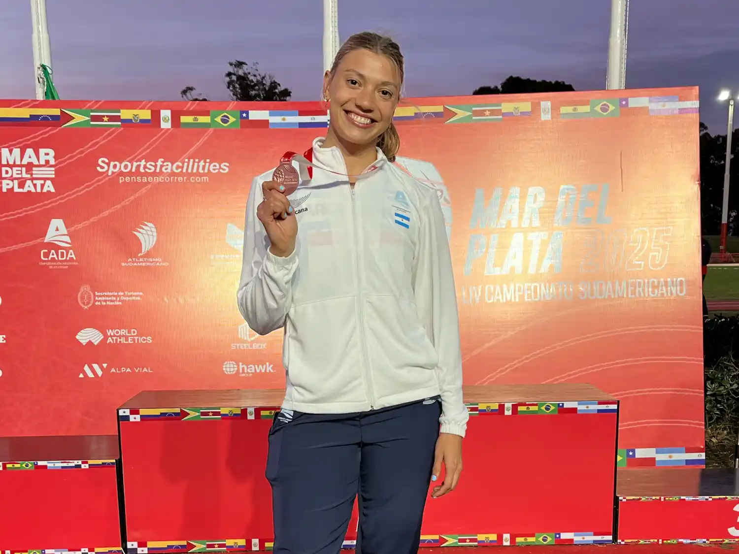 La joven oriunda de Murphy se trajo una medalla de bronce. Foto: Fabián Gallego.