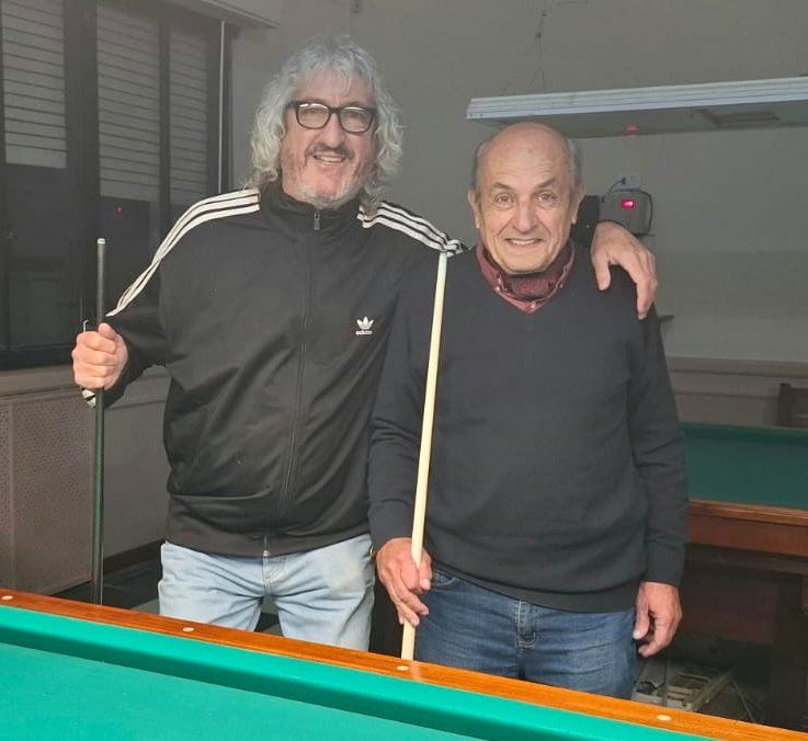 Hugo Morón y Raúl Gianini (socio vitalicio) siempre convocadpos por el casin-