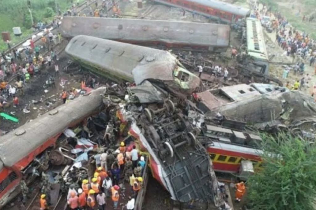 Fuerte choque de trenes