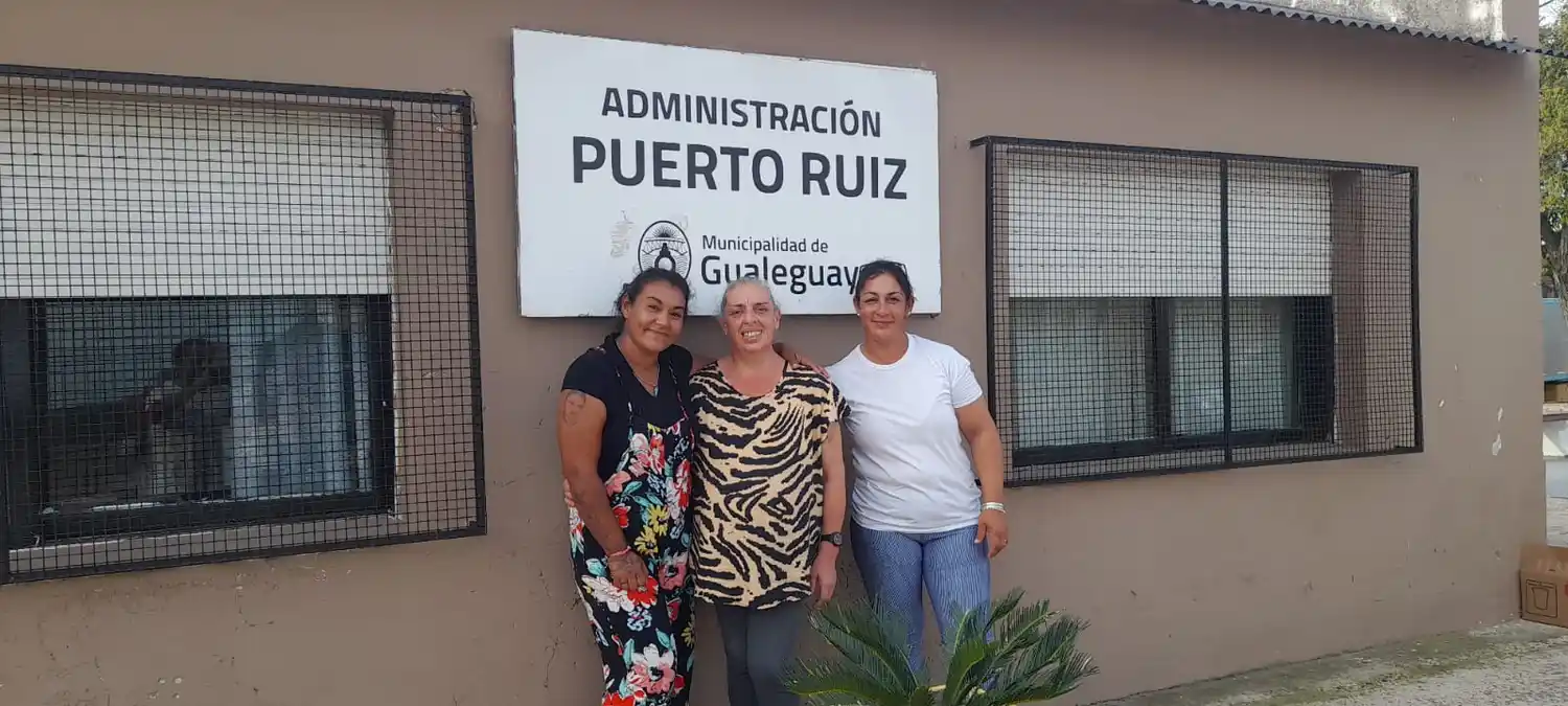 Teresita y su equipo: cuidando Puerto Ruiz cada día