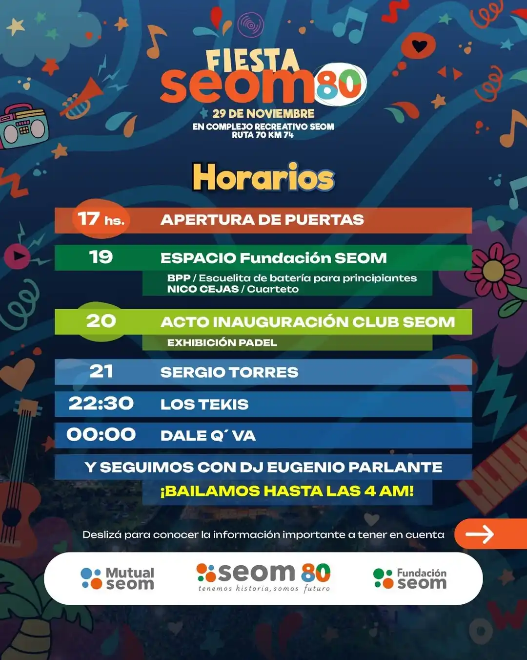 HORARIOS DE ACTIVIDADES