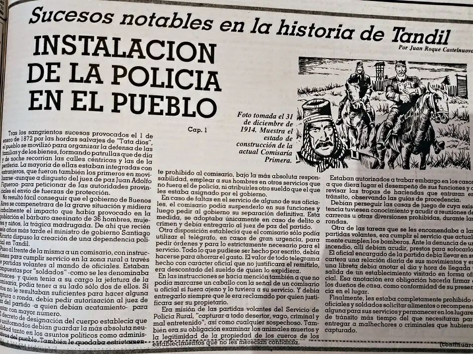 Instalación de la policía en el pueblo - Cap. 1