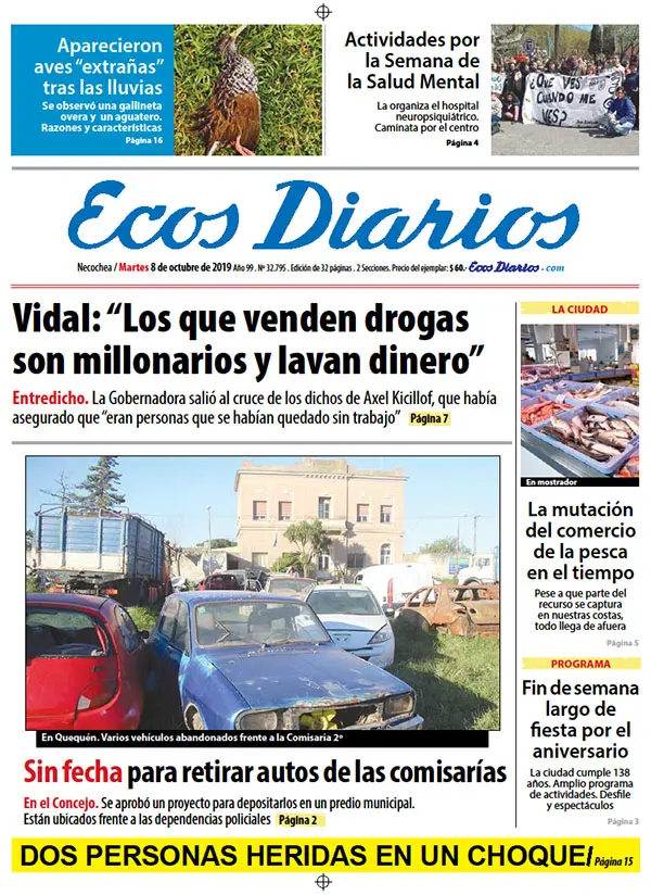 Tapa del 8 de octubre de 2019