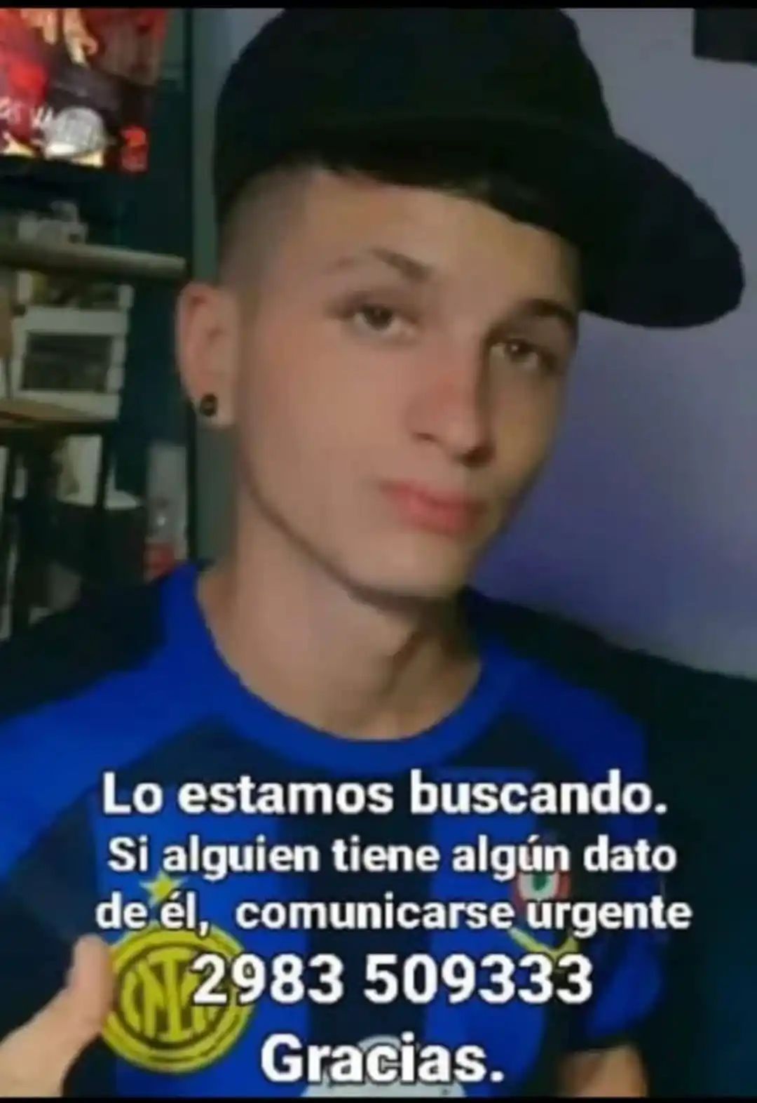 Su familia lo está buscando