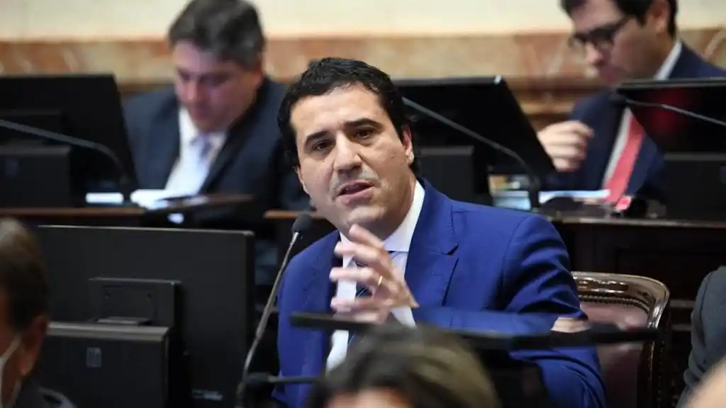 El senador radical Maximiliano Abad.