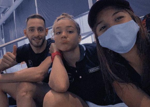 Candela Raviola quedó a un paso de la final del Sudamericano en los 100 metros espalda