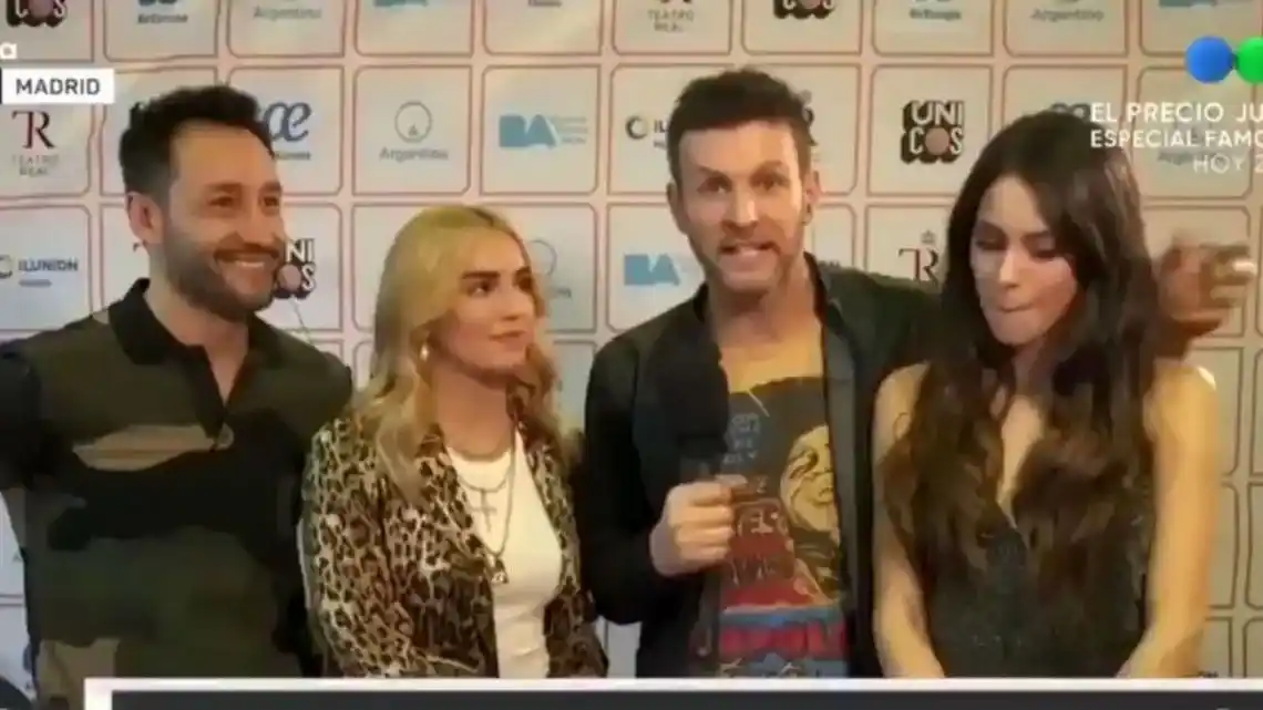 Momento incómodo: Tini Stoessel le sacó la mano del hombro a Axel