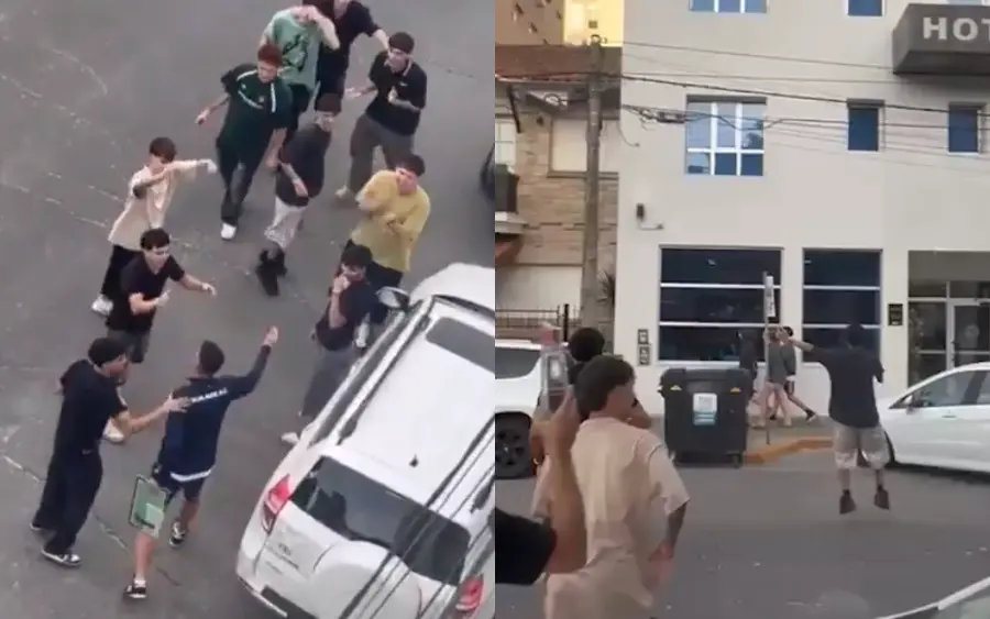 El grupo pasó por el hotel de la concentración del plantel para alentarlo