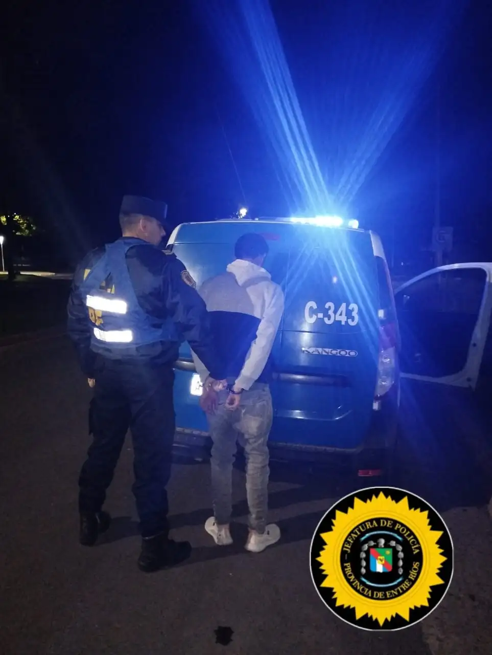 Detención en Crespo por incumplimiento de restricción de acercamiento