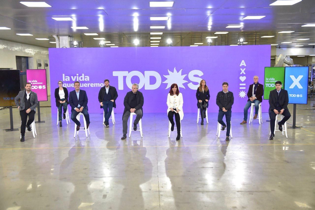El Frente de Todos presentó a sus candidatos: Qué dijeron Alberto y Cristina y cómo quedó la lista en Provincia