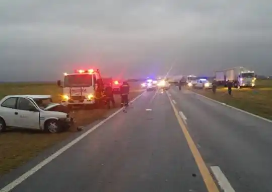Choque fatal en la Ruta 3 a la altura de Coronel Dorrego