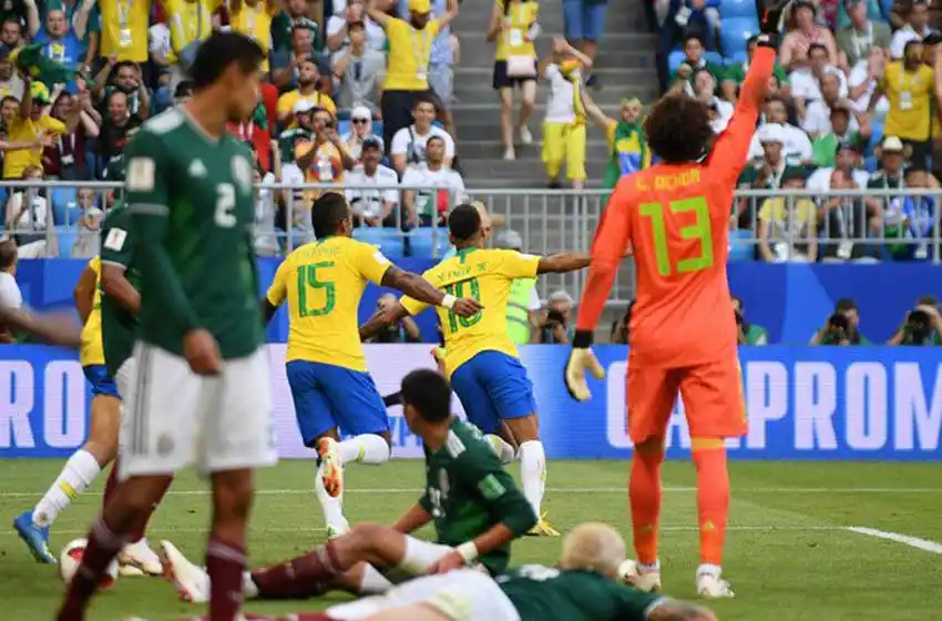 Brasil avanzó a cuartos y sepultó el sueño de México