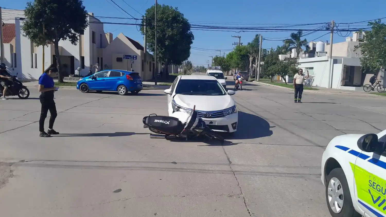 Los ocupantes de la motocicleta son oriundos de Porteña.
