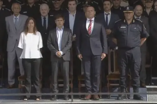 Kicillof y Berni pusieron en funciones a la nueva cúpula de la Policía Bonaerense