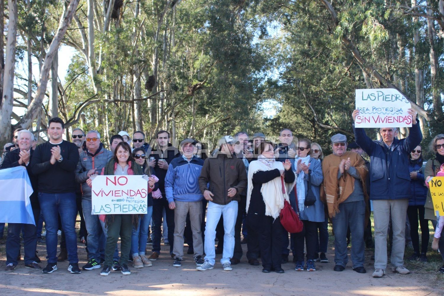 Los duros testimonios del reclamo en Las Piedras: “No daremos licencia  social a un proyecto que aún se encuentra oculto”