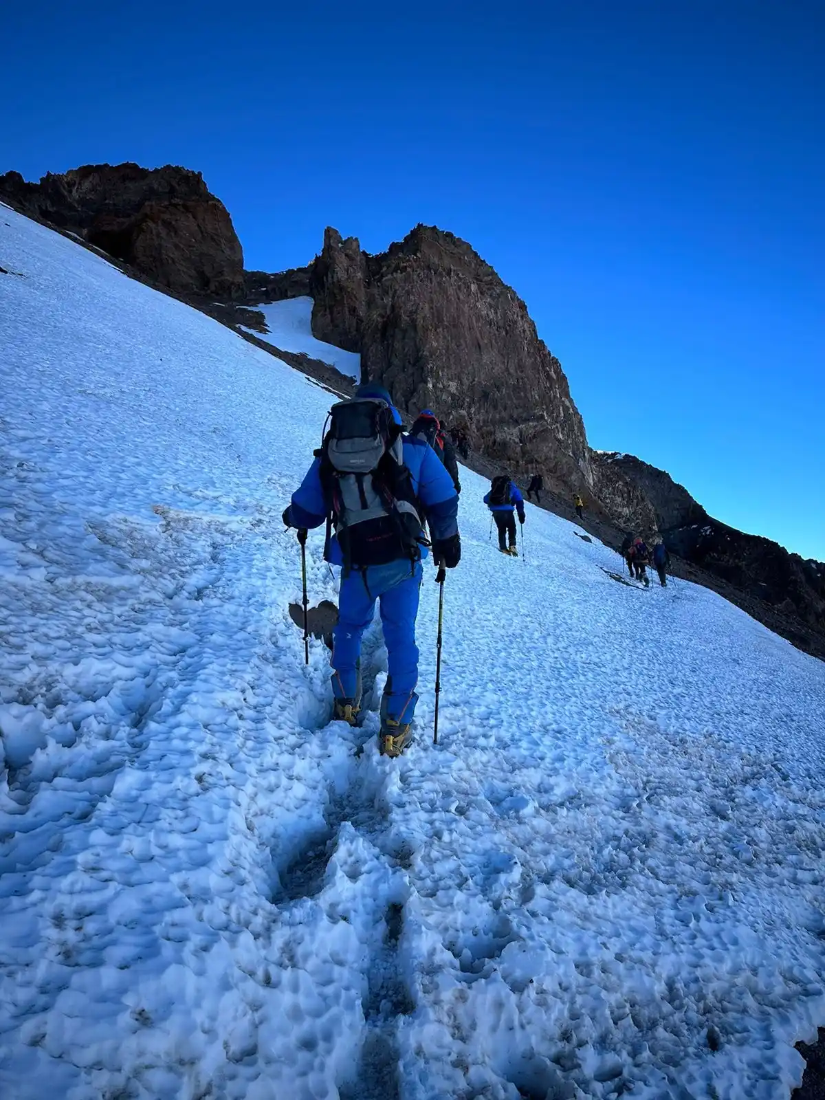 Vazquez subiendo al aconcagua