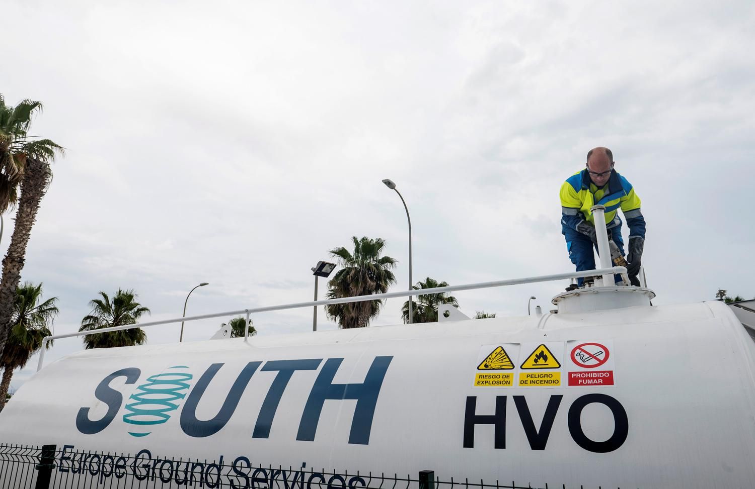South introduce biocombustible en operaciones de handling en Málaga, Granada y otros aeropuertos andaluces