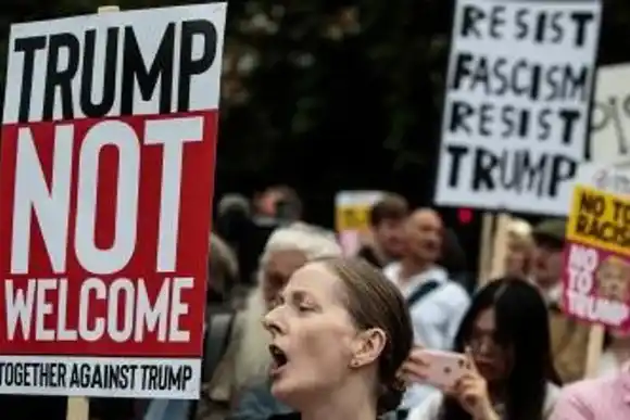 Movilizaciones en Escocia contra la visita de Donald Trump