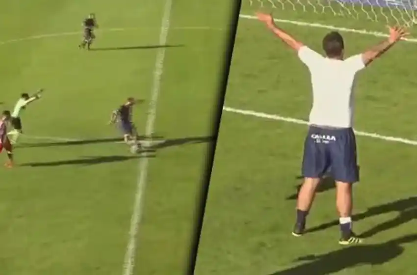 El Ogro Fabbiani metió un gol de antología