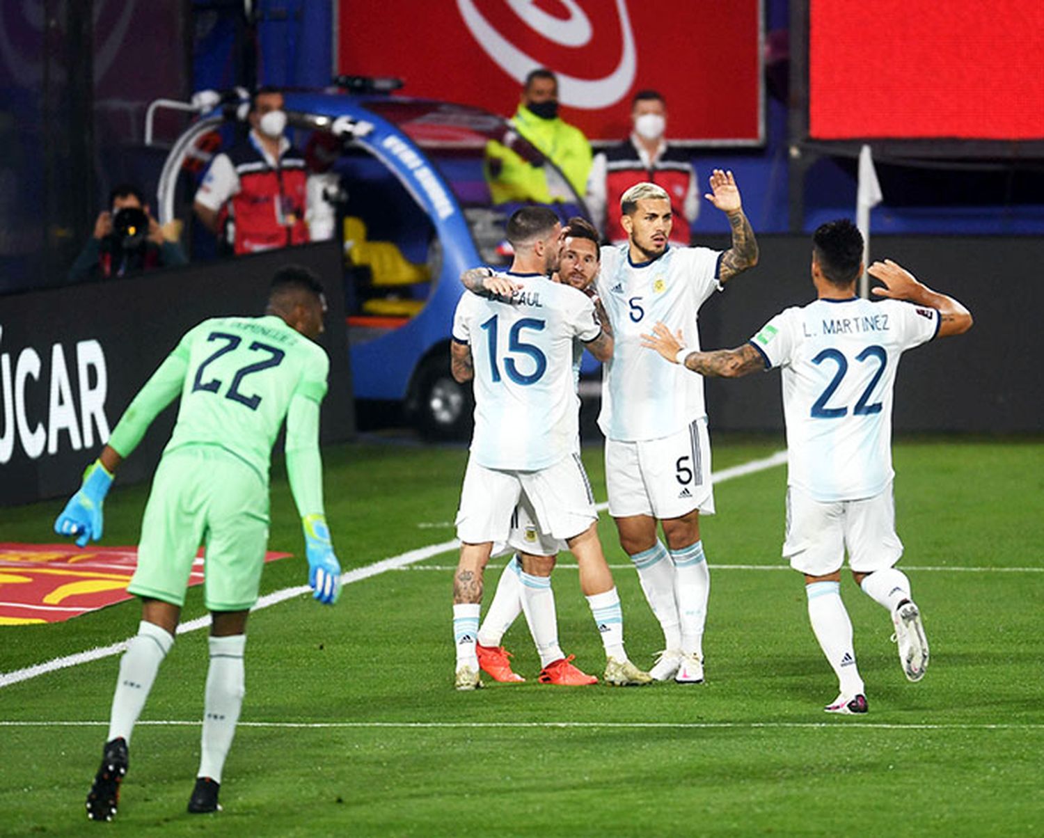 Sumó tres. Argentina en la eliminatoria