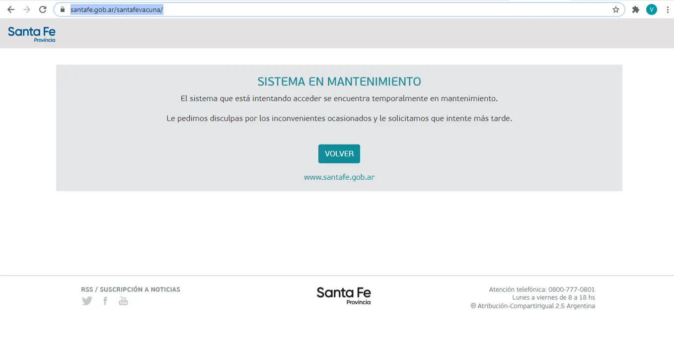 Coronavirus: La provincia de Santa Fe lanzó un sitio web para inscribirse y recibir la vacuna pero en 3 horas colapsó