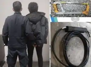 Aprehendieron a un joven que robaba cables telefónicos