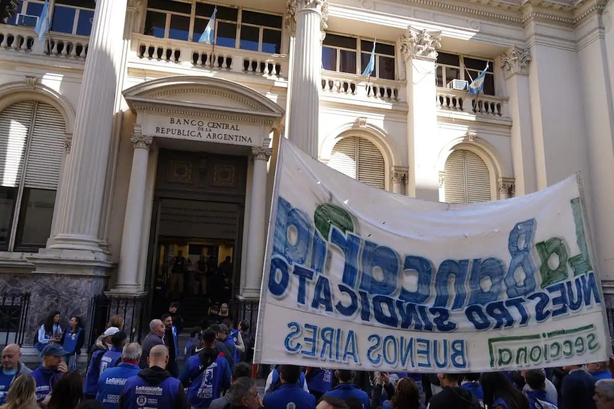 El lunes 27 de abril habrá paro nacional en el BCRA.