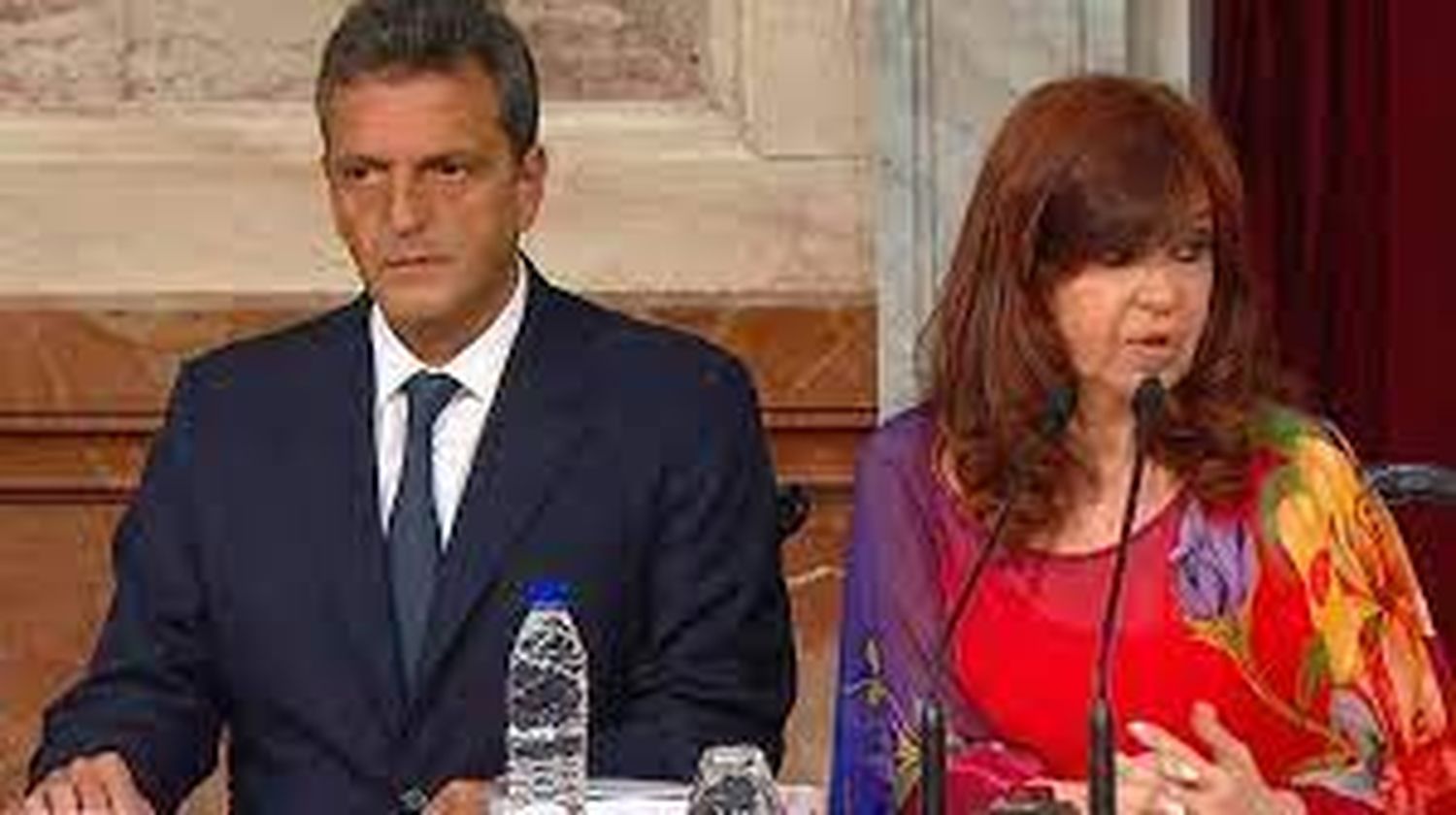 Cristina Kirchner y Sergio Massa