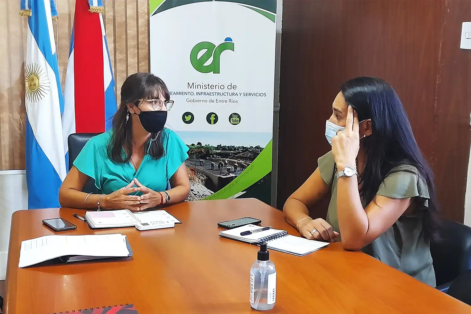 Trabajan en una agenda de obras para el departamento Nogoyá