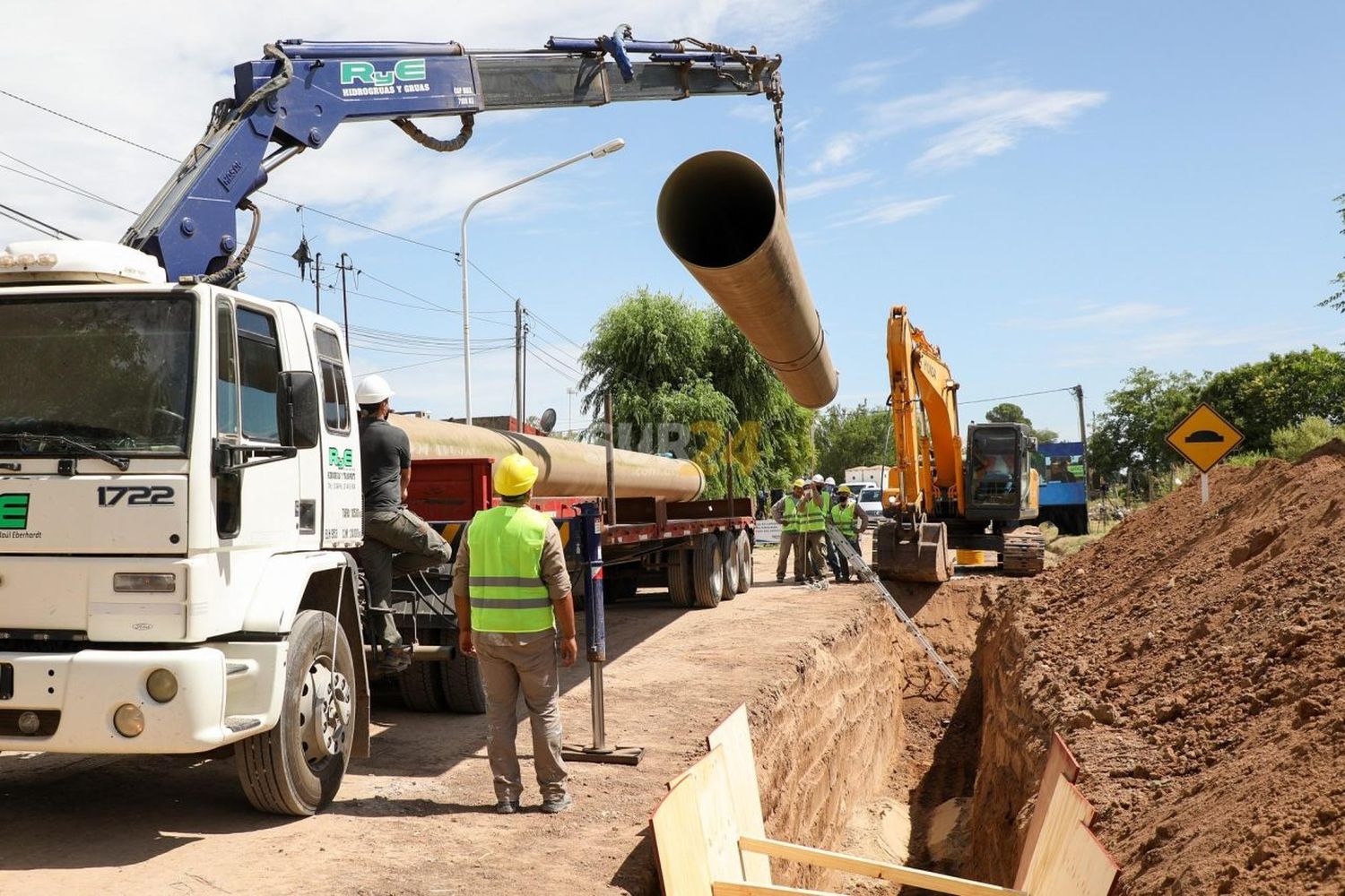 Supervisan el avance de obras en Teodelina, San Gregorio y Venado Tuerto