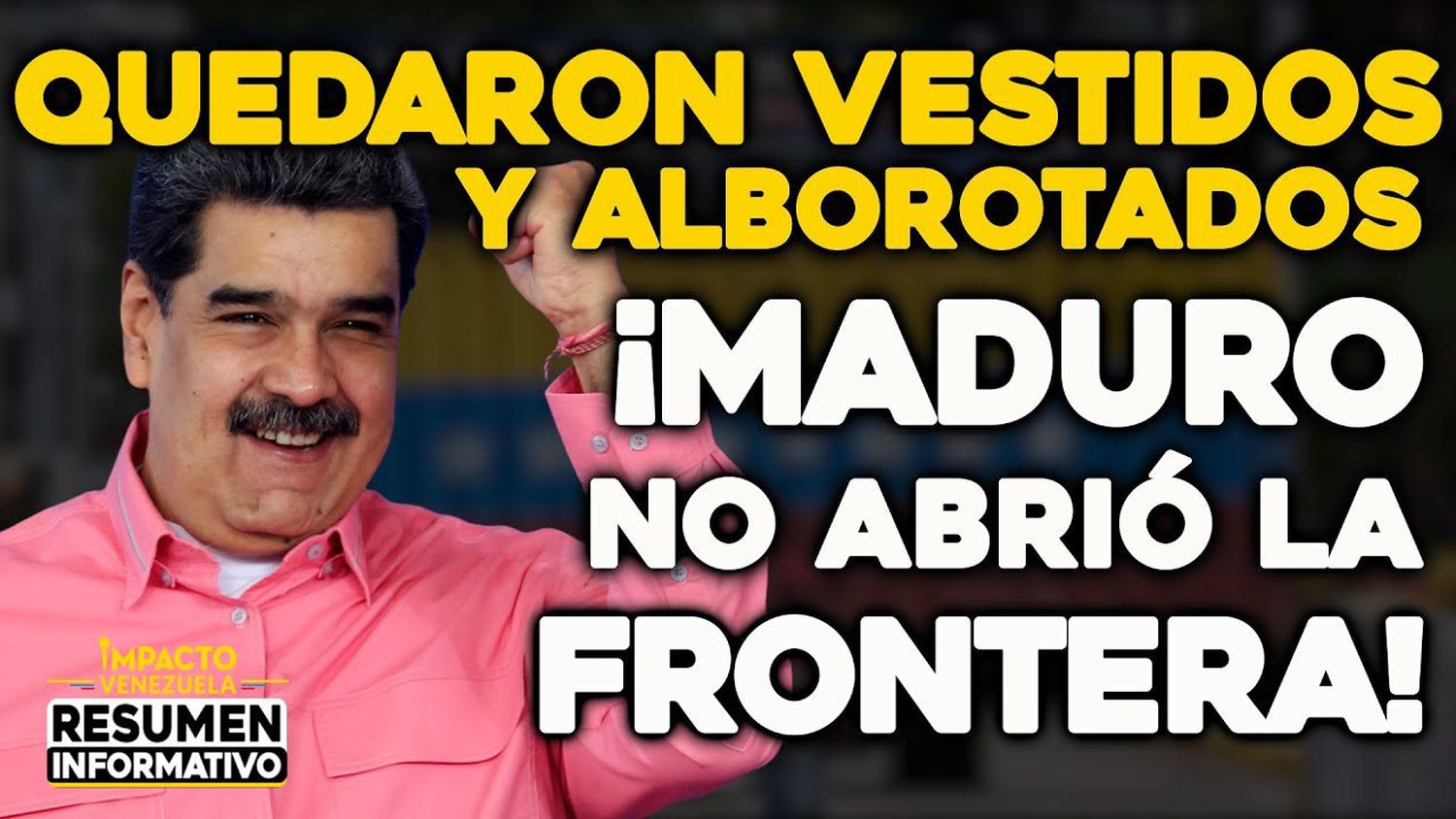 VIDEO – NOTICIAS IMPACTO VENEZUELA – ¡LA FRONTERA SIGUE CERRADA! Retiran dos contenedores del puente en Ureña